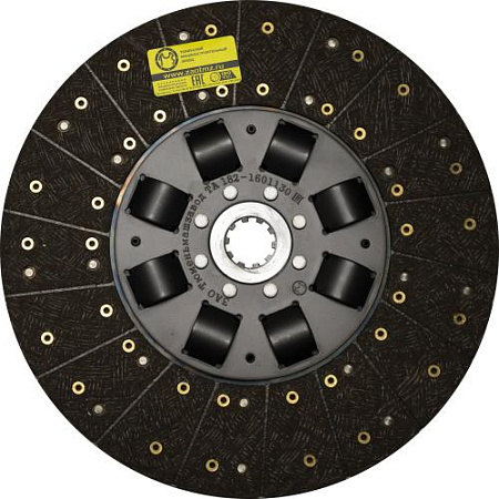 Диск сцепления ТА 182-1601130 (ТМЗ)МАЗ с однодисковой муфтой сцепления ЯМЗ